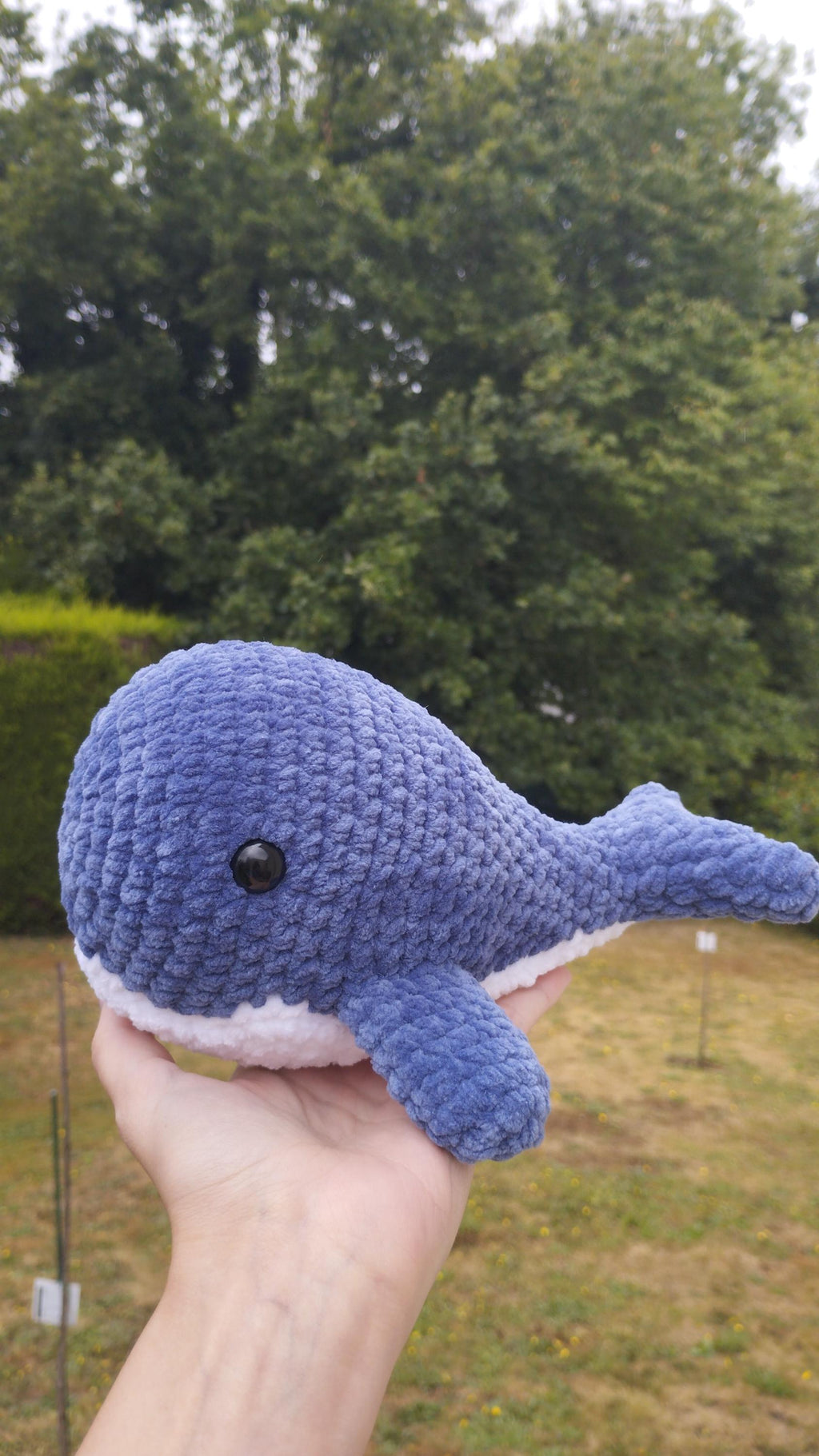Peluche baleine au crochet