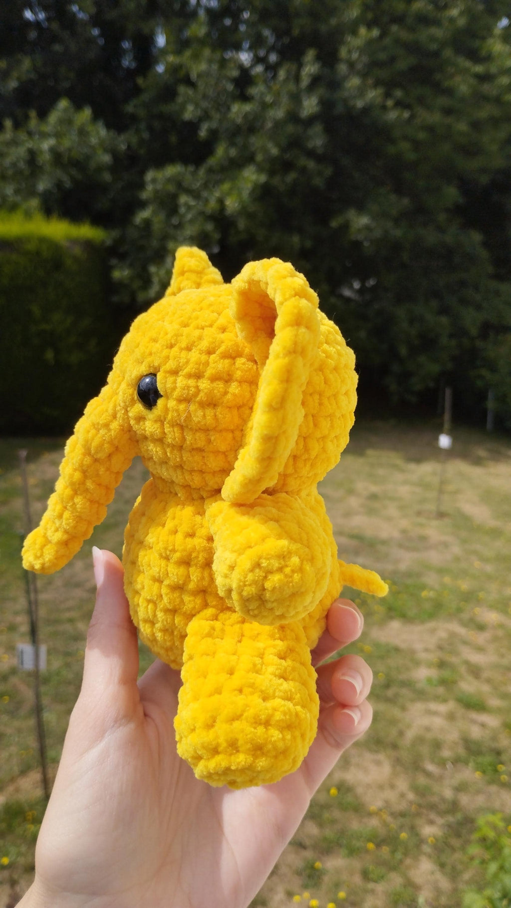 Peluche éléphant personnalisable au crochet