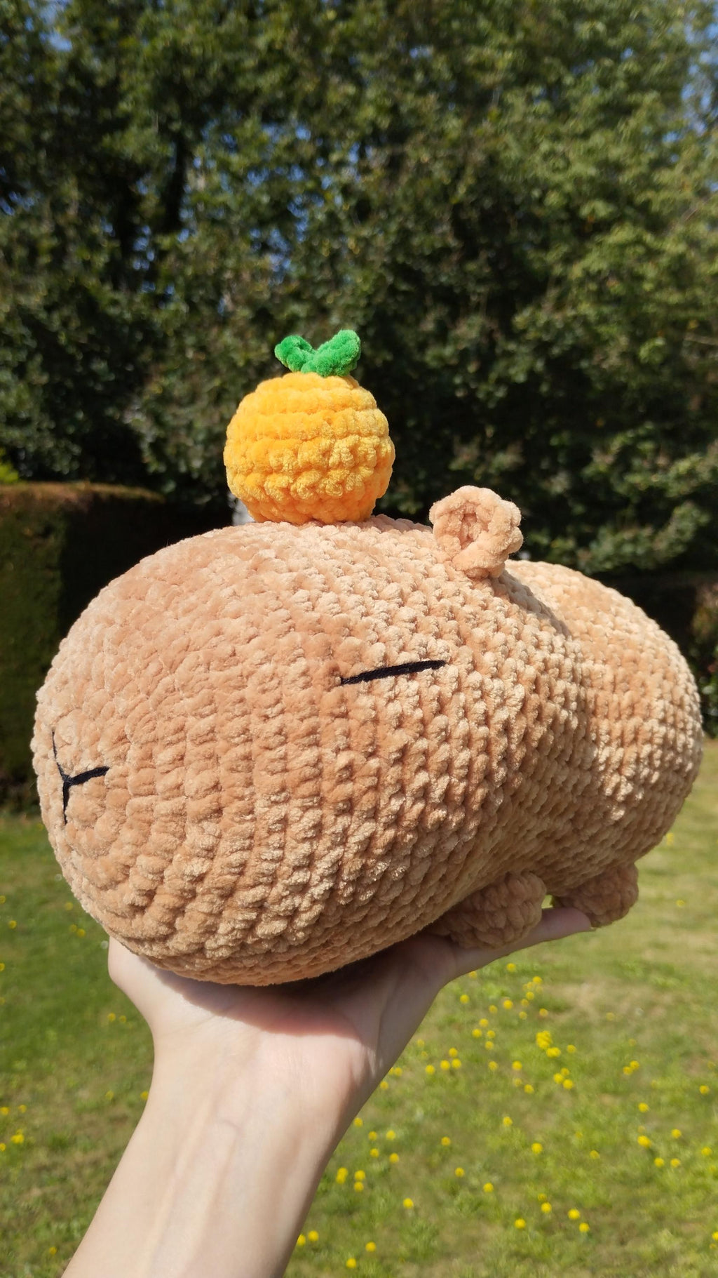 Peluche capybara au crochet
