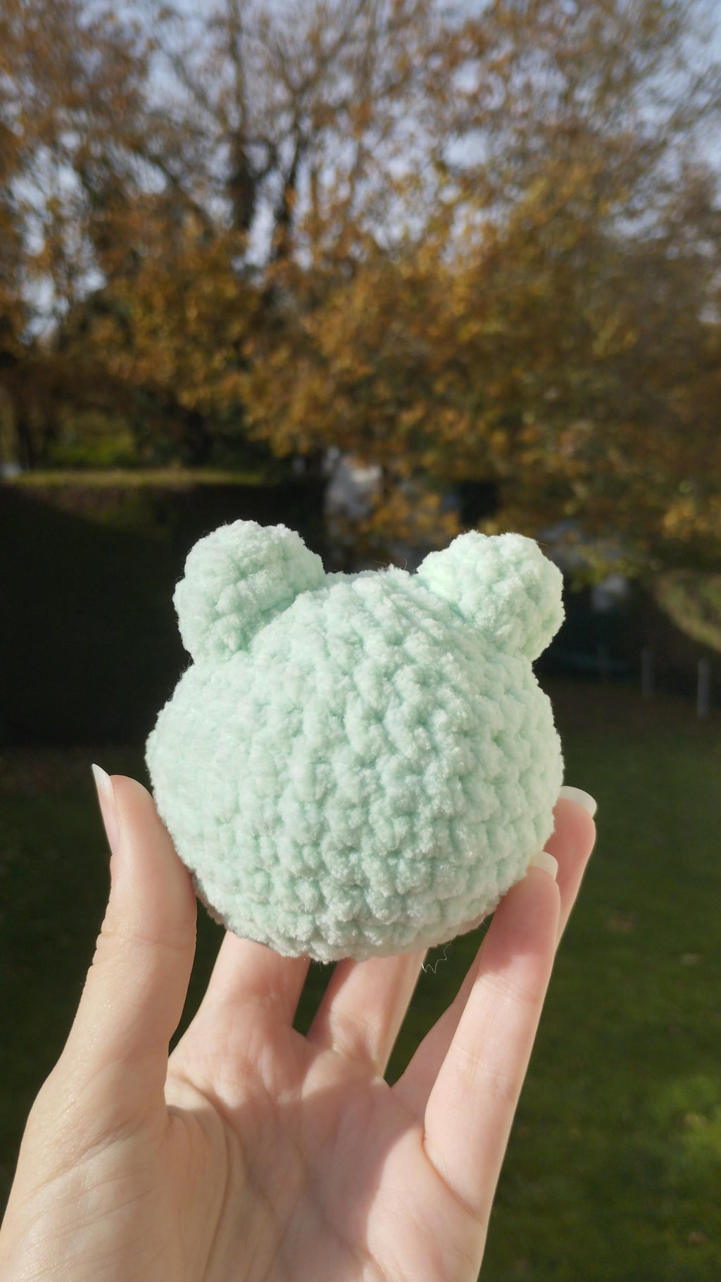 Peluche grenouille personnalisable au crochet
