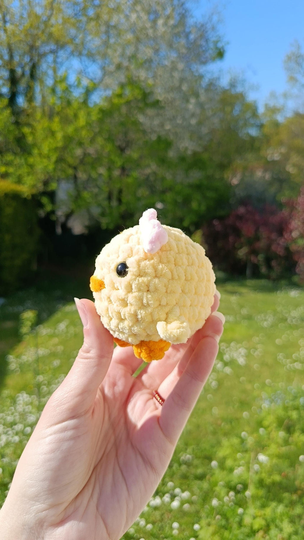 Peluche canard personnalisable au crochet