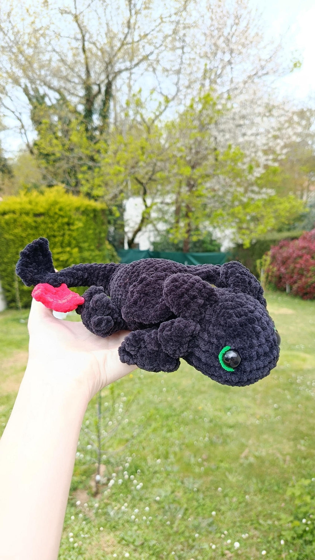 Peluche dragon personnalisable au crochet
