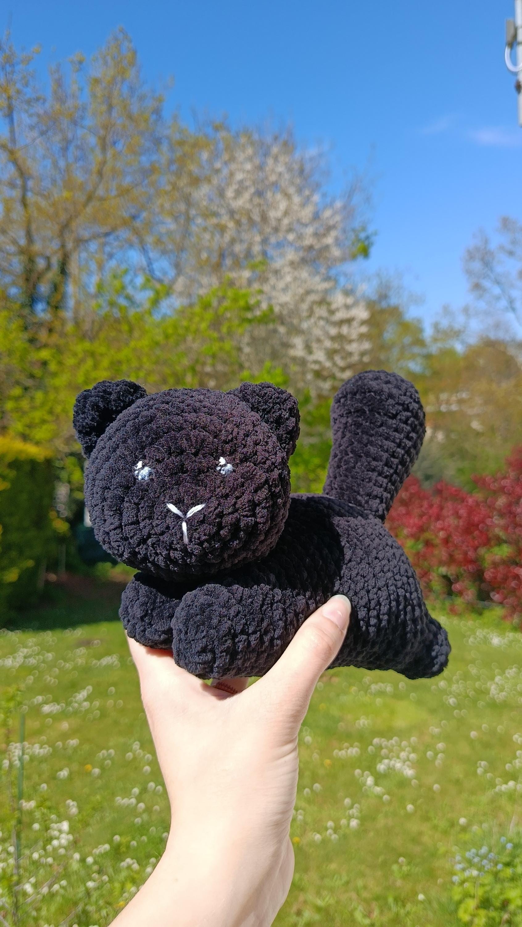 Peluche chat personnalisable au crochet