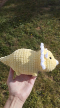 Peluche triceratops personnalisable au crochet
