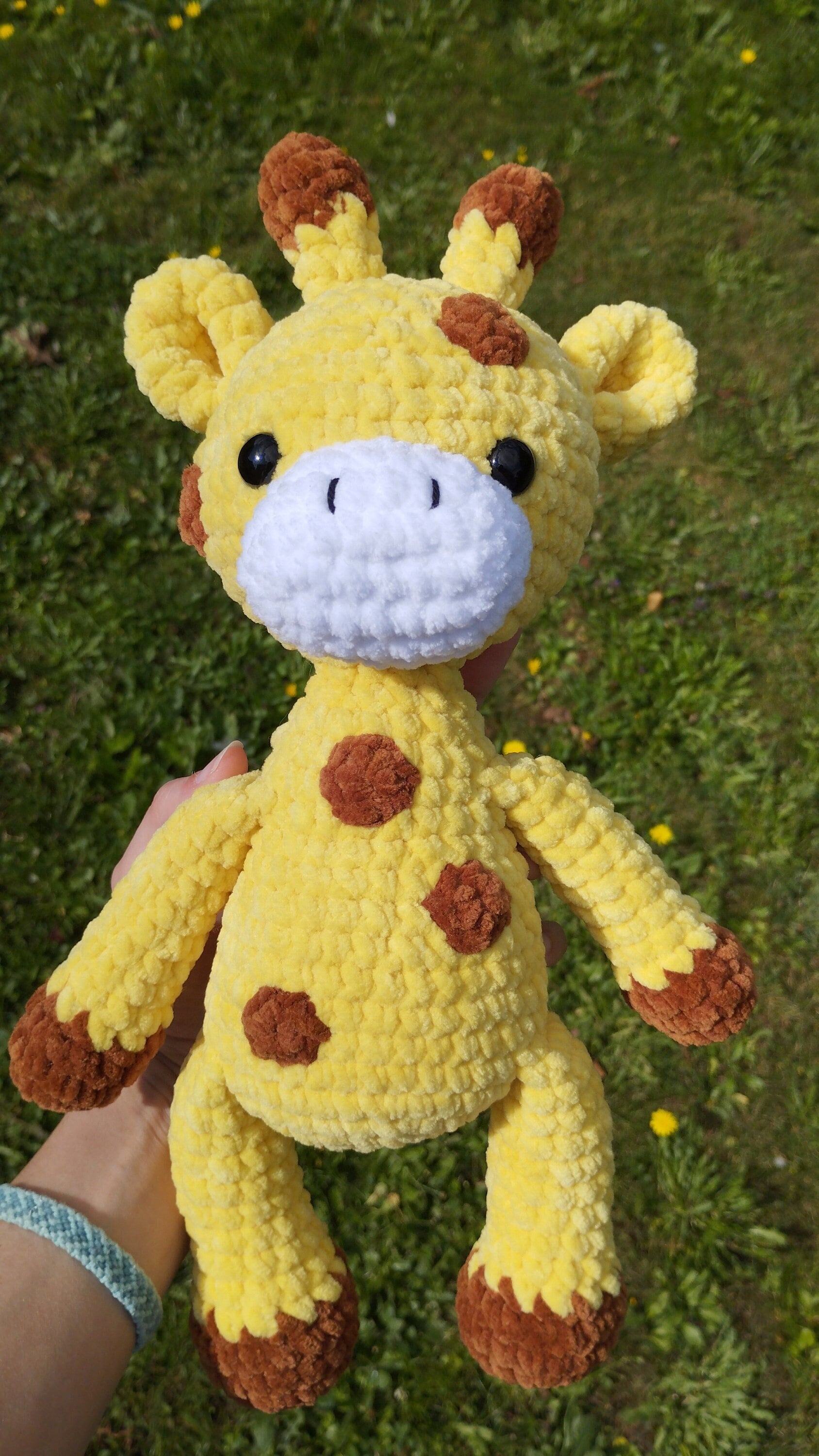 Peluche girafe au crochet