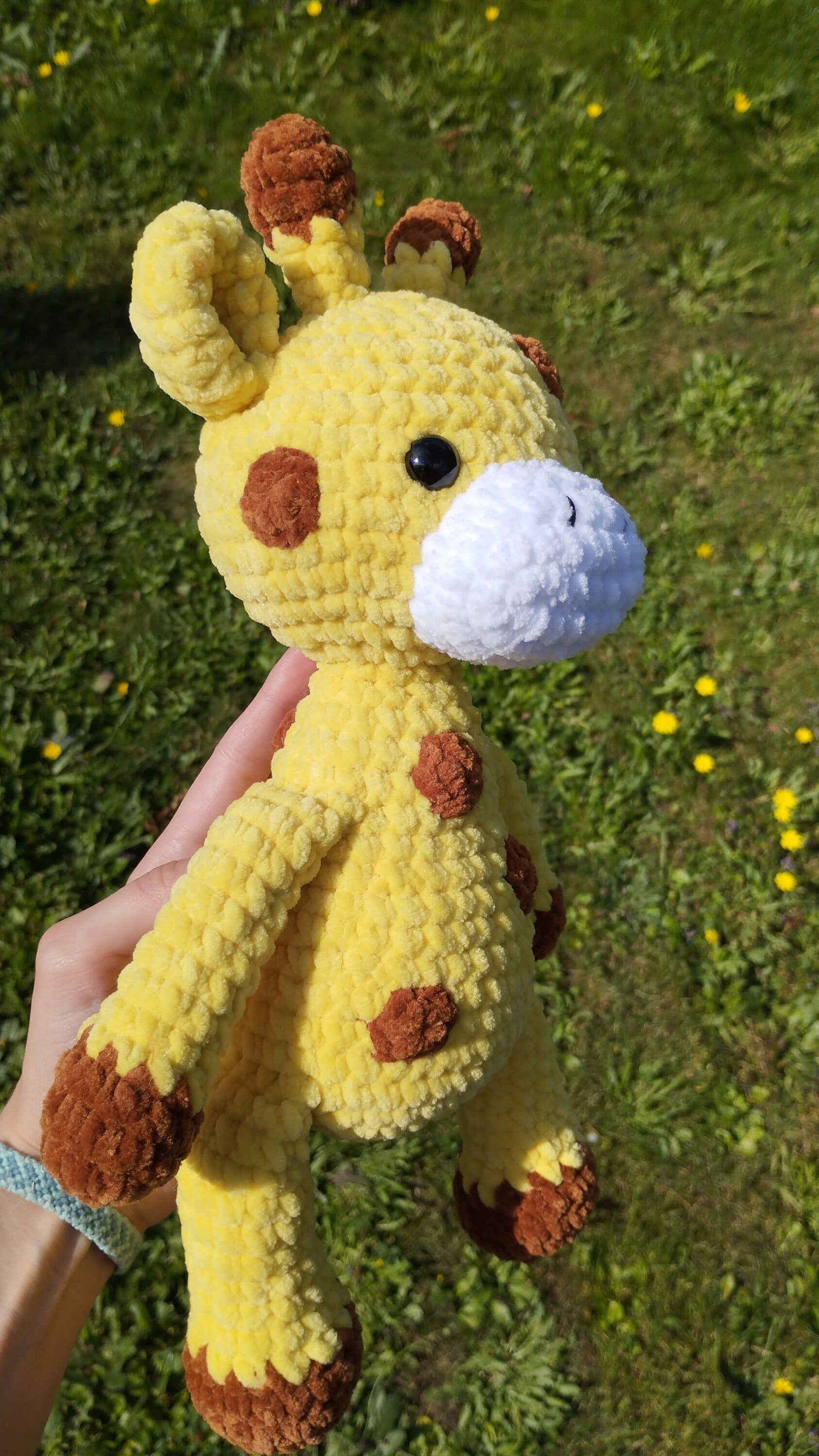 Peluche girafe au crochet