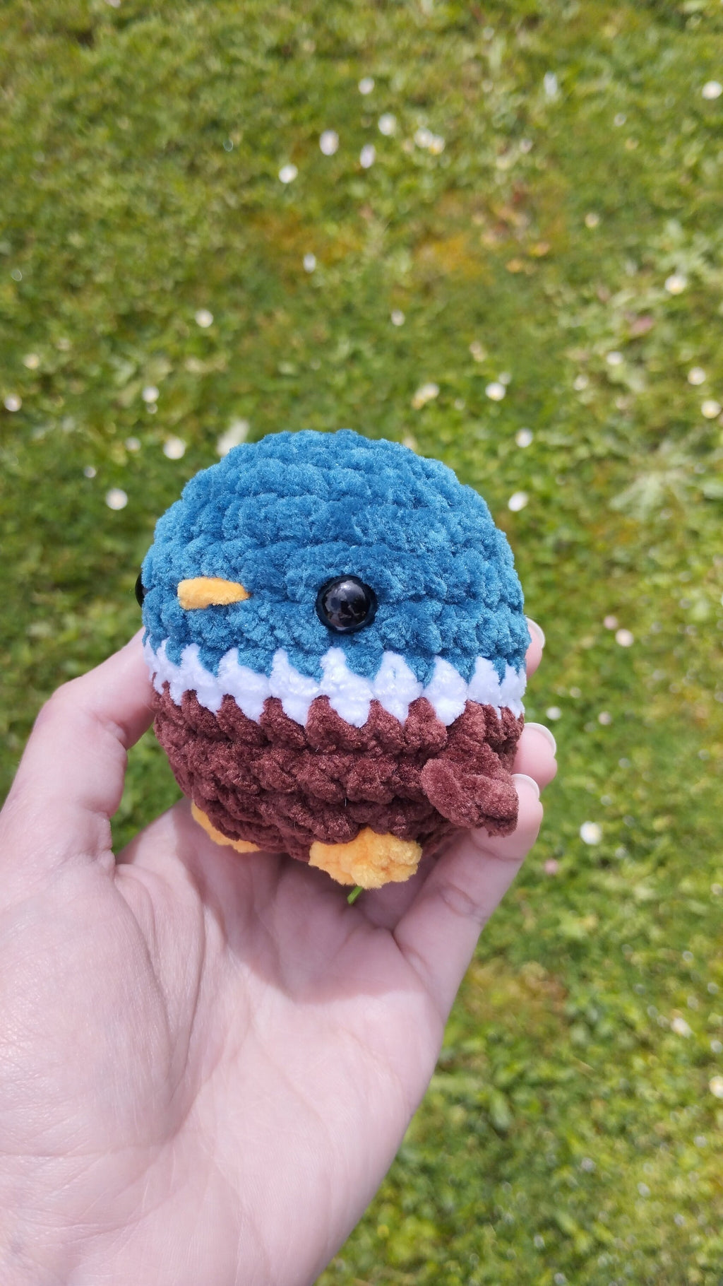 Peluche canard au crochet