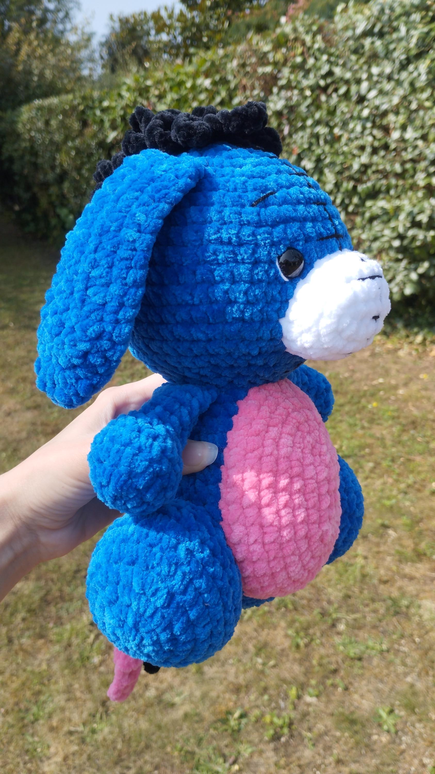 Peluche bourriquet au crochet