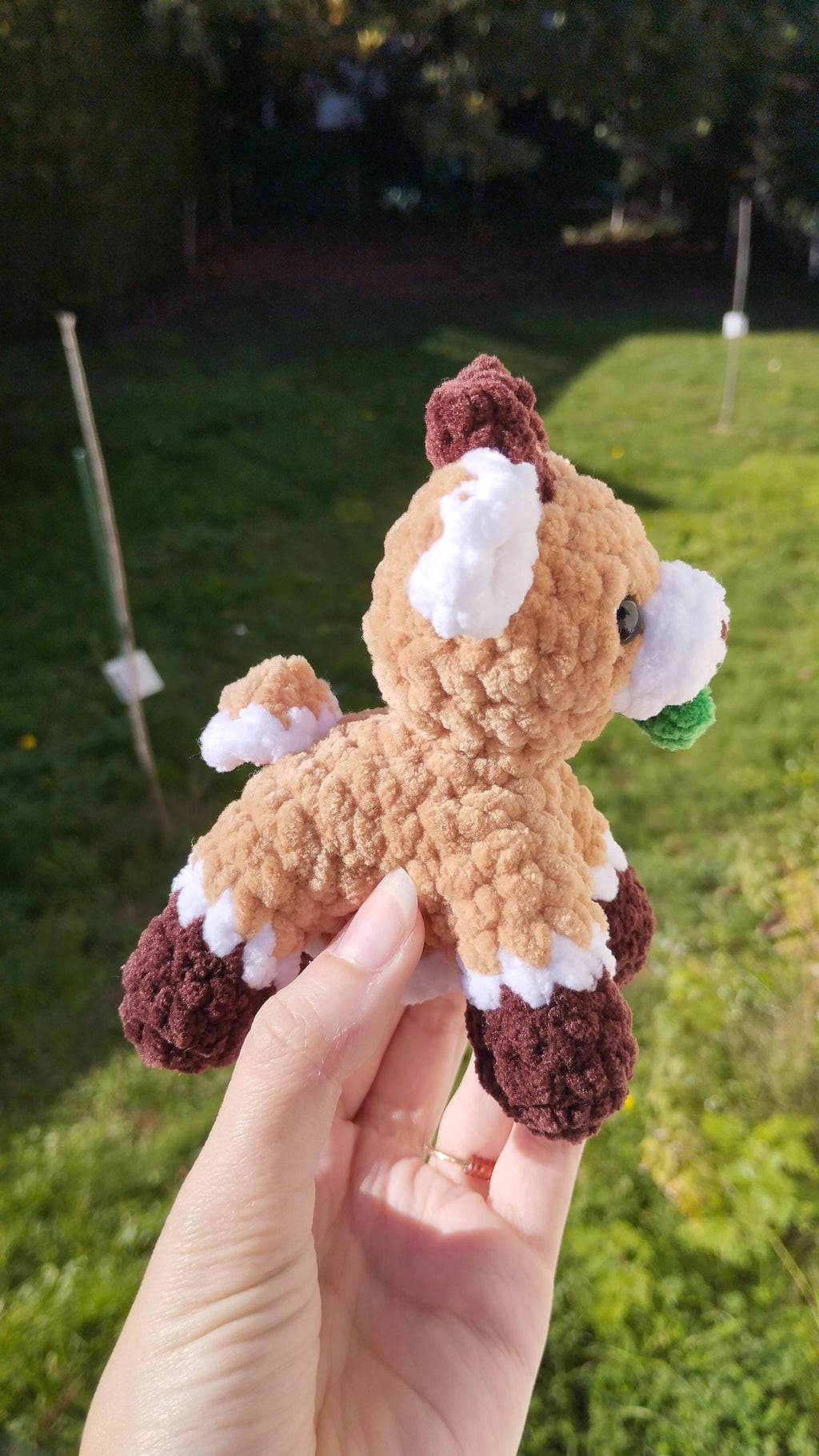 Peluche chèvre au crochet