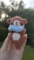 Peluche mini loutre au crochet