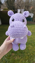 Peluche hippopotame au crochet