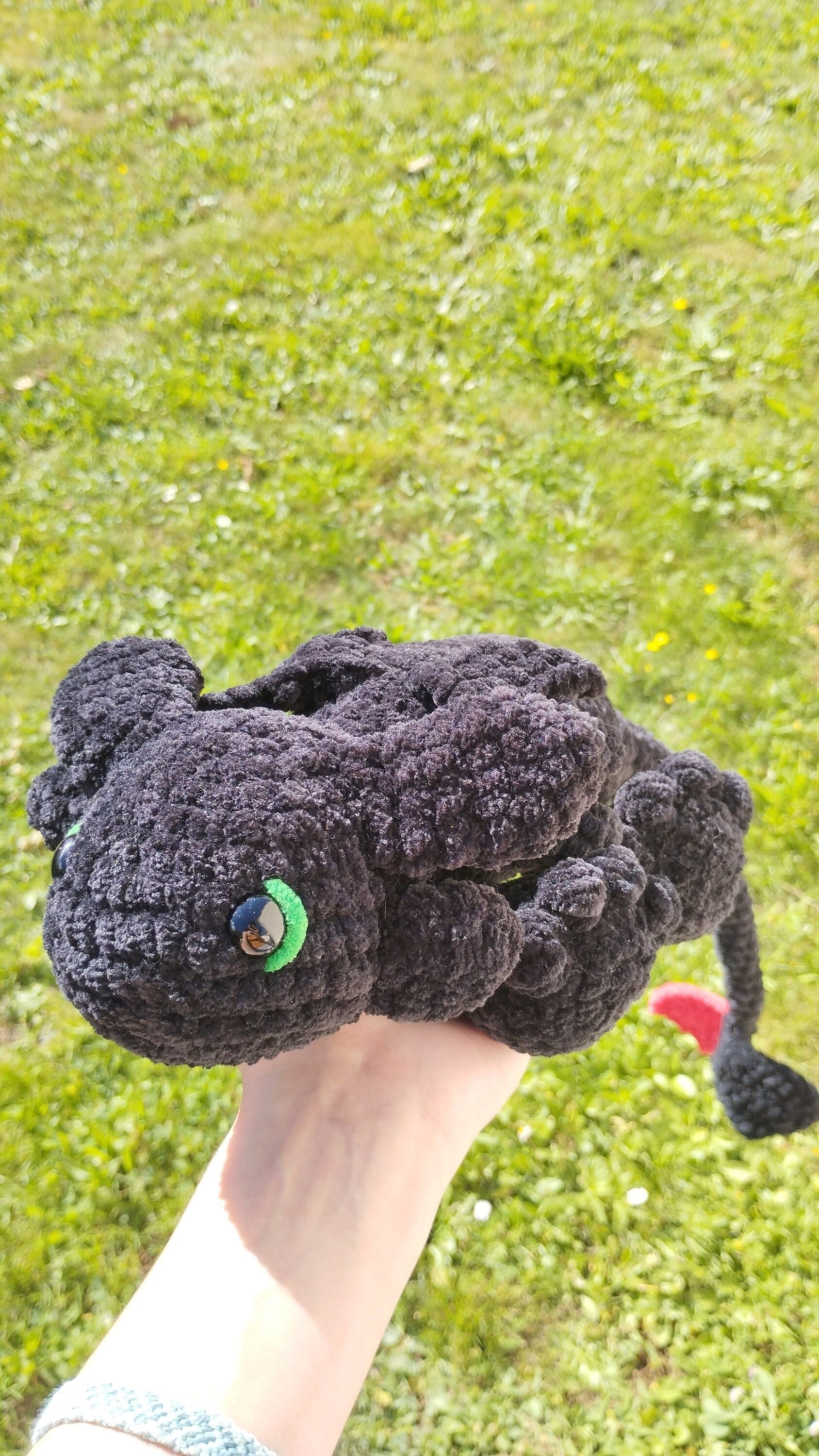 Peluche dragon personnalisable au crochet