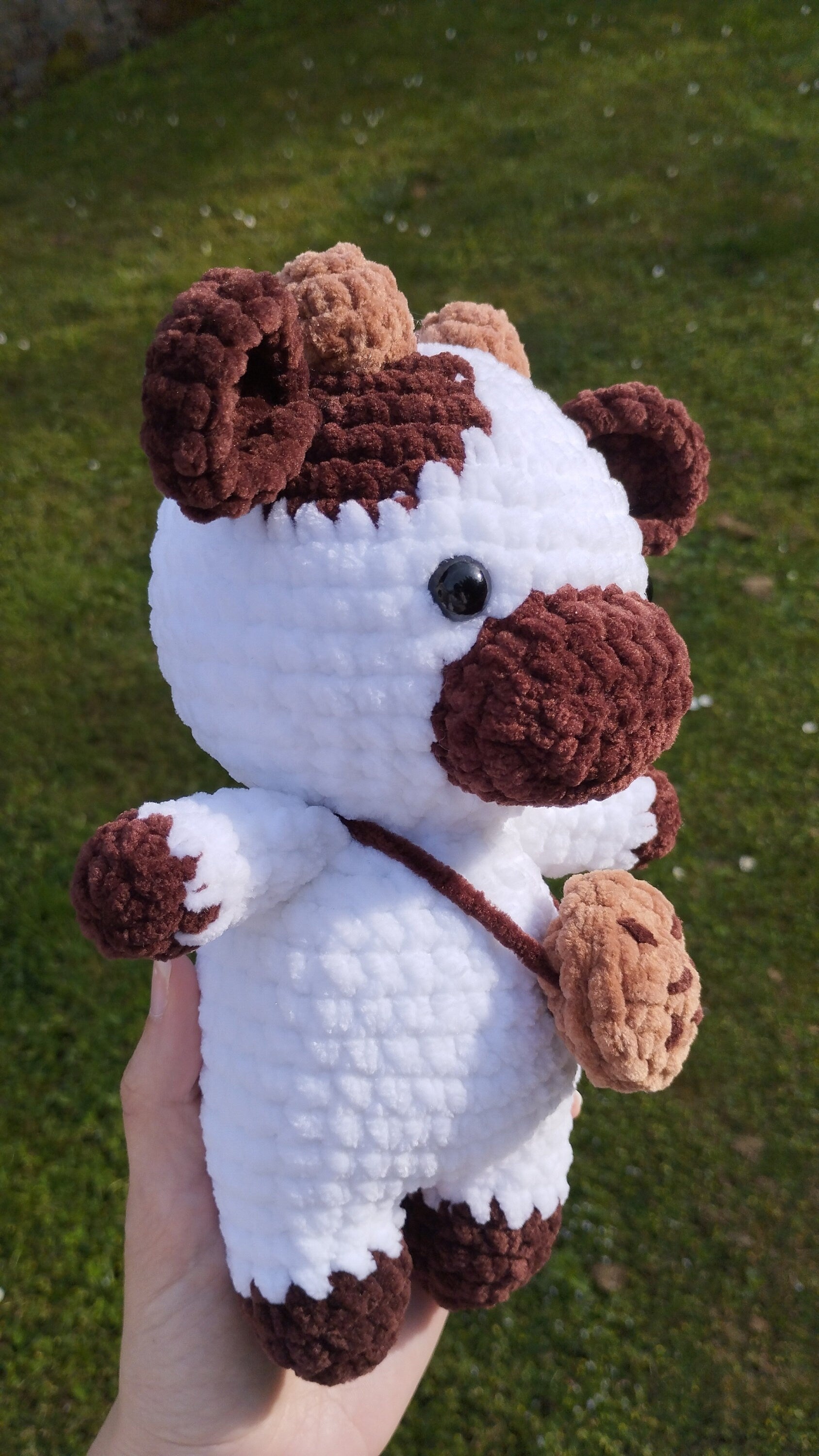 Peluche vache cookie au crochet