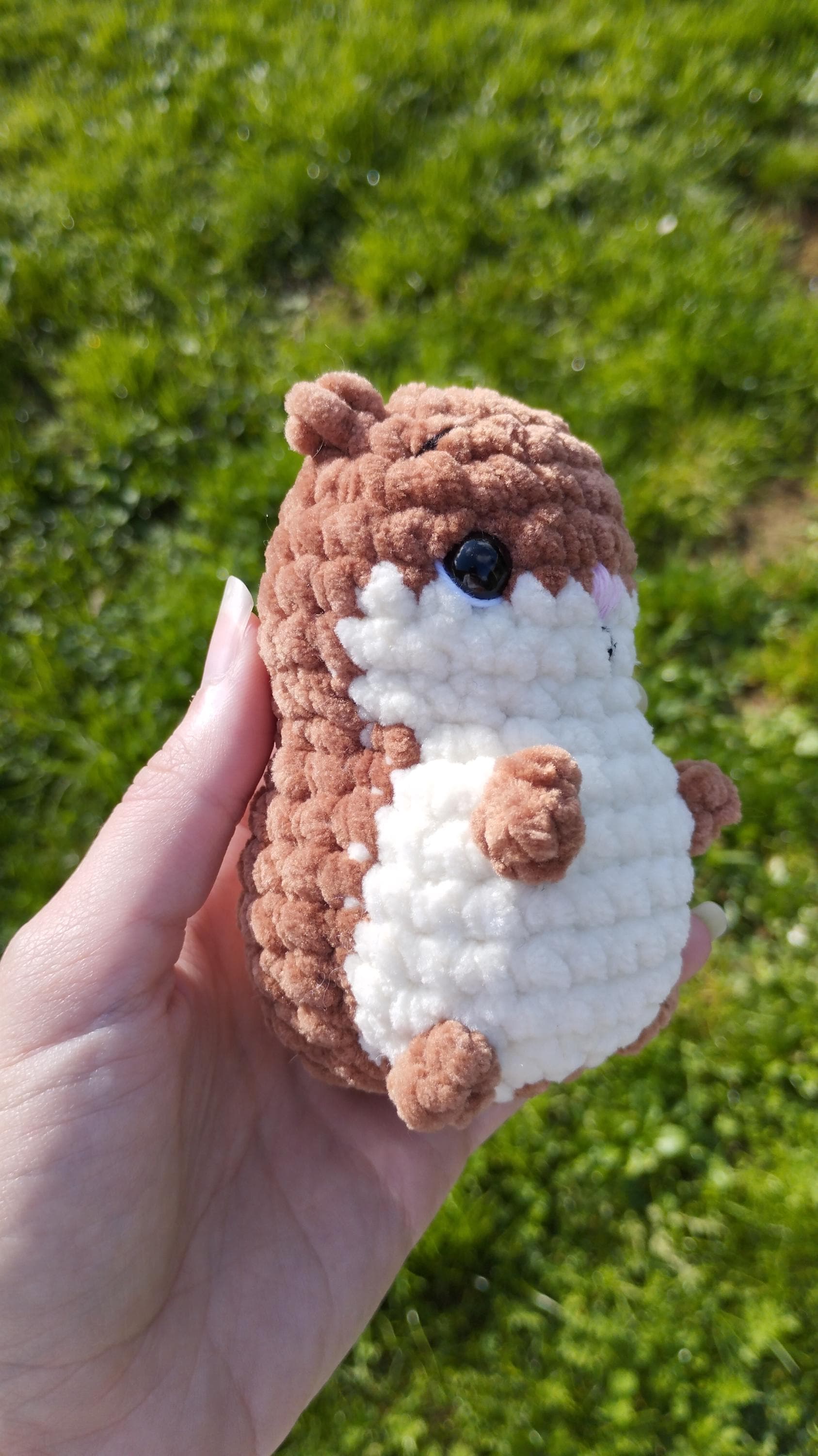 Peluche hamster au crochet