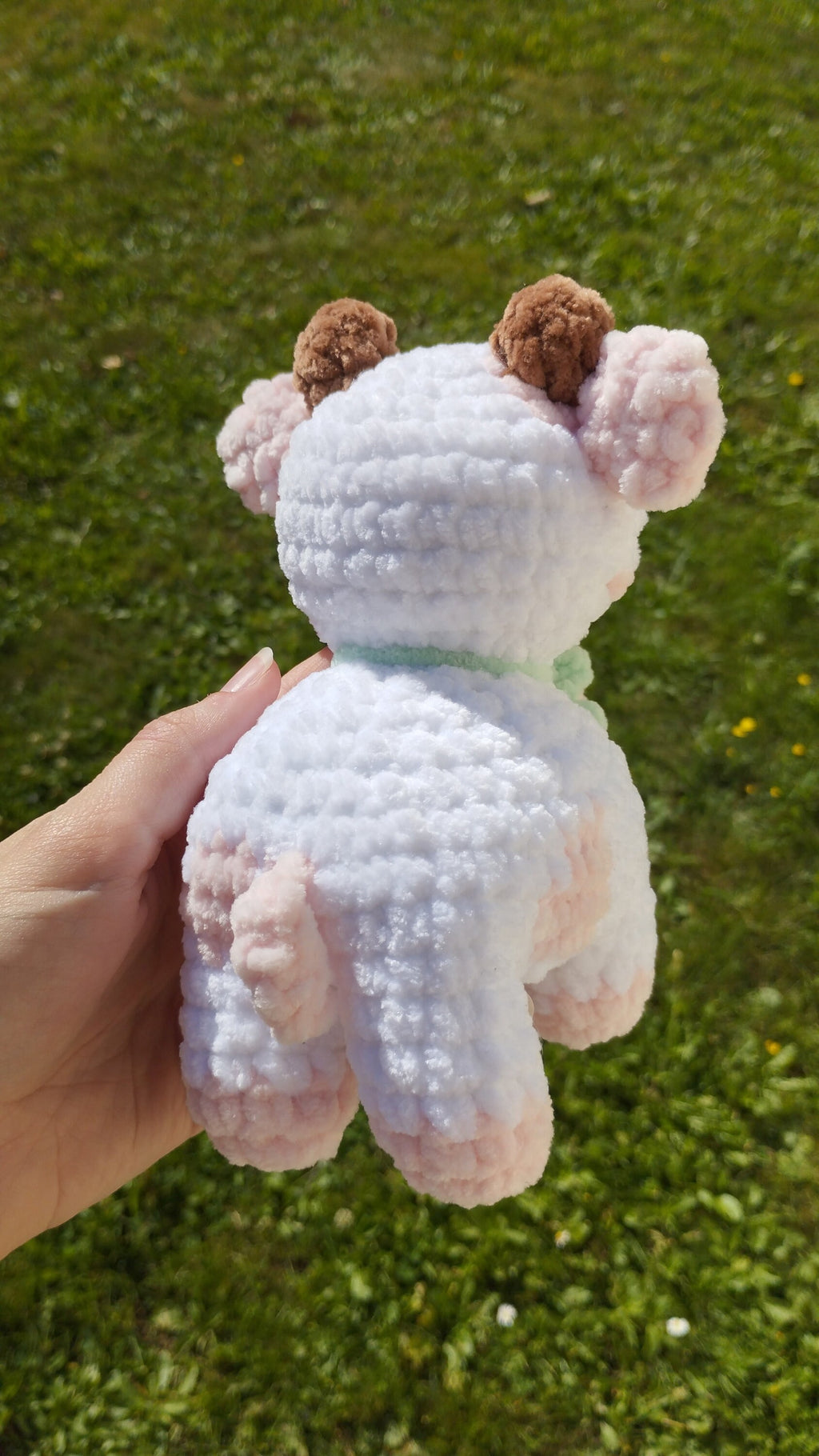 Peluche vache fraise au crochet