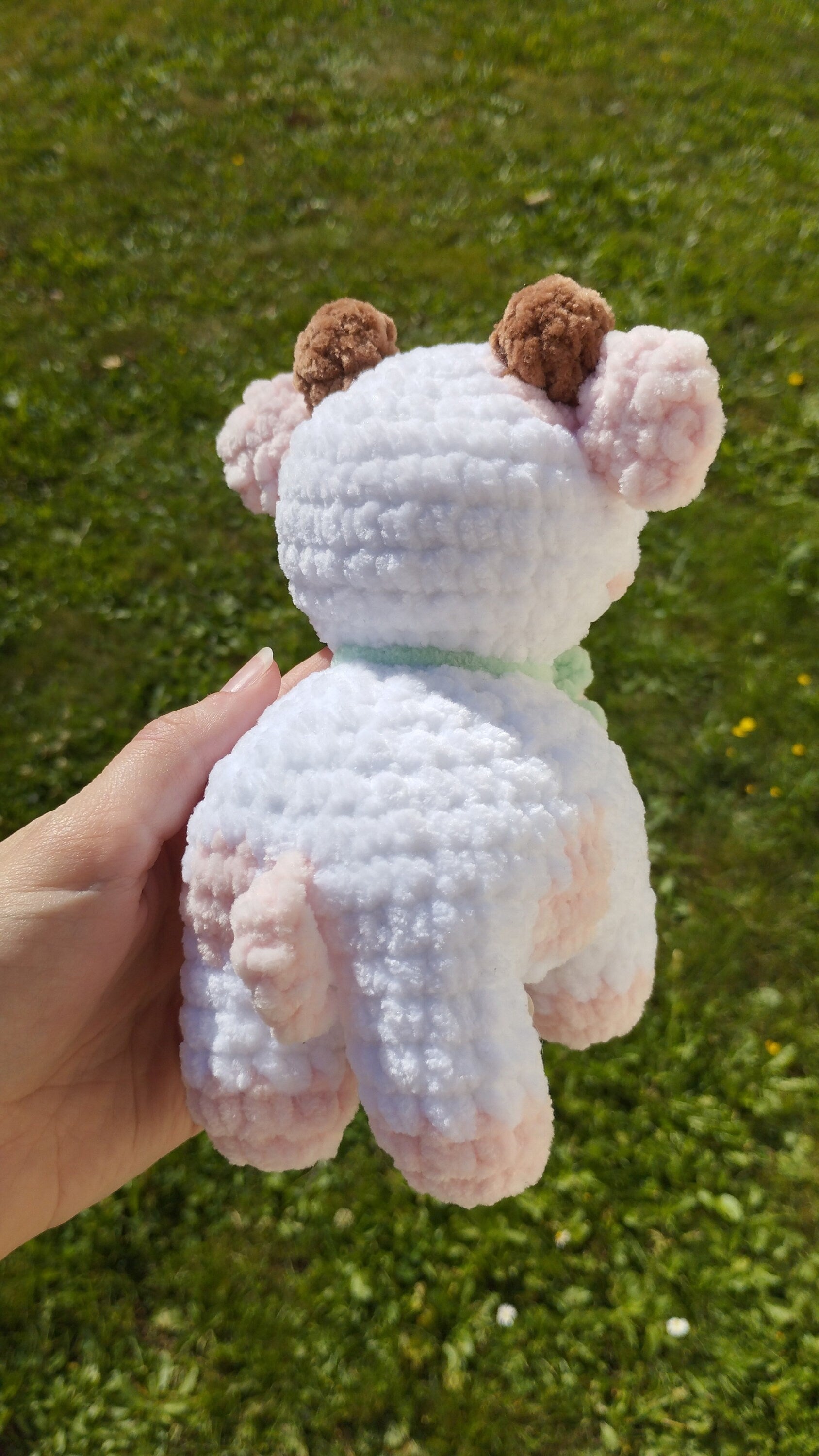 Peluche vache fraise au crochet