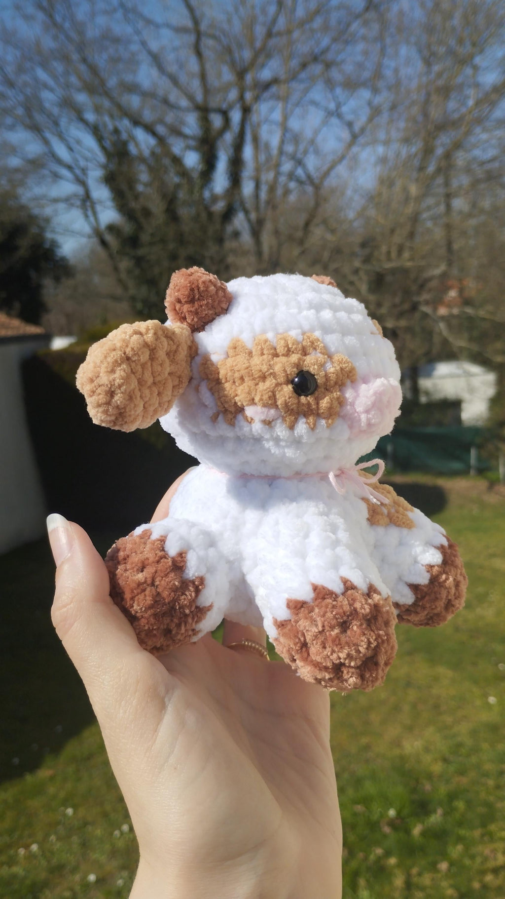 Peluche vache au crochet