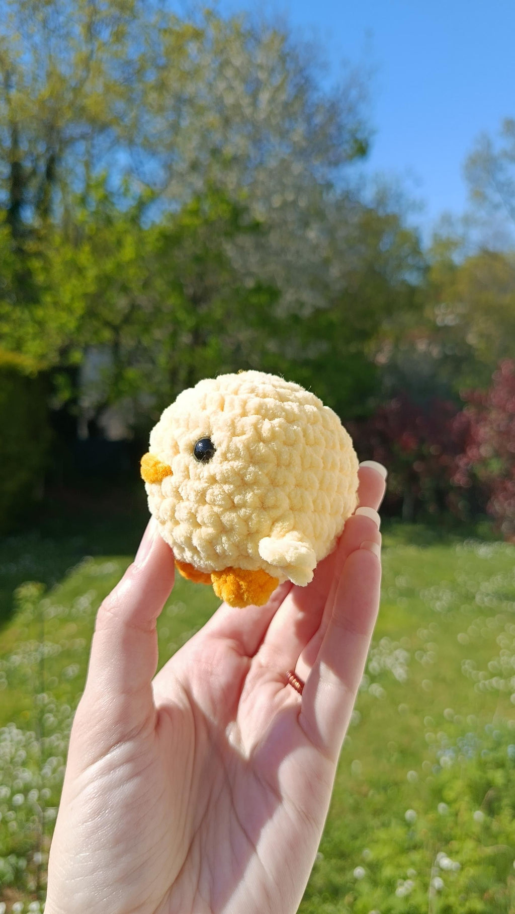 Peluche canard personnalisable au crochet