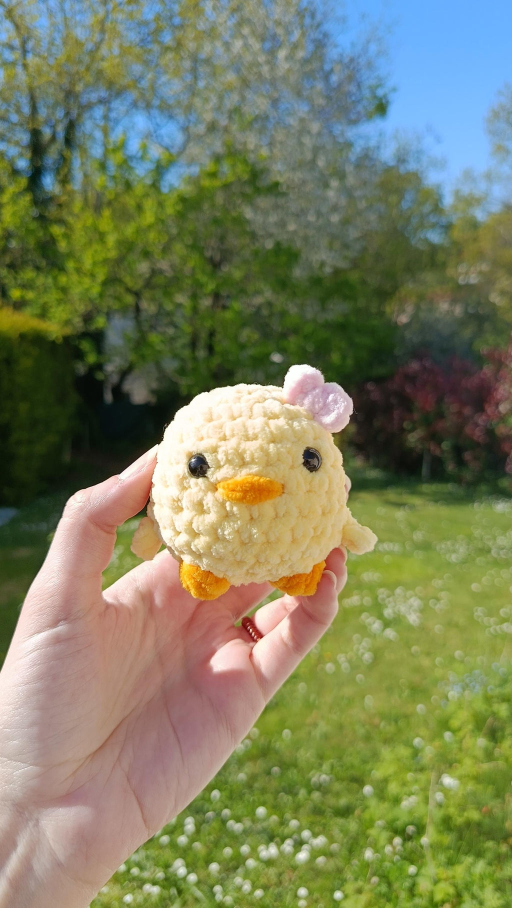 Peluche canard personnalisable au crochet