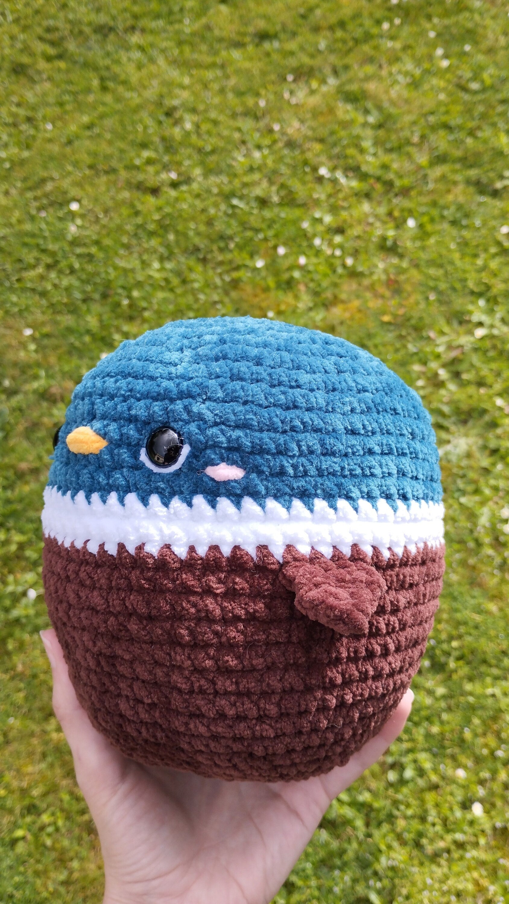Peluche canard au crochet