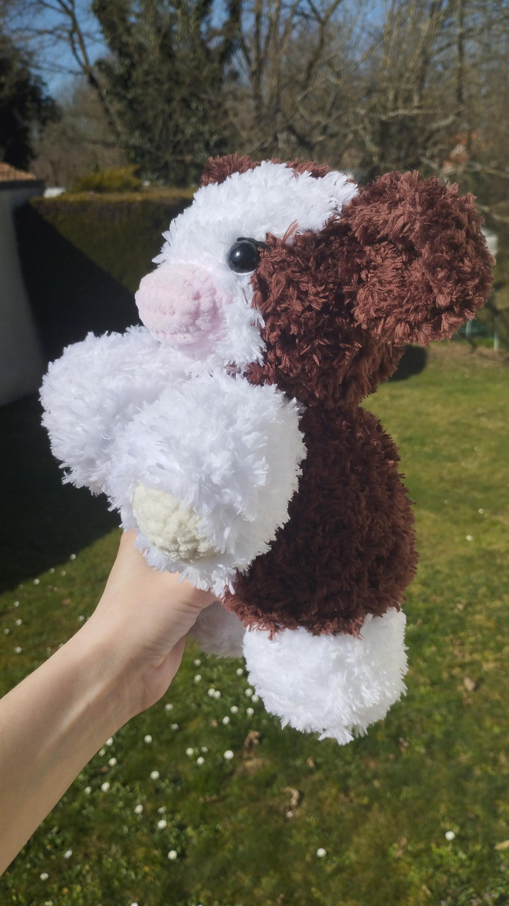 Peluche vache fluffy au crochet