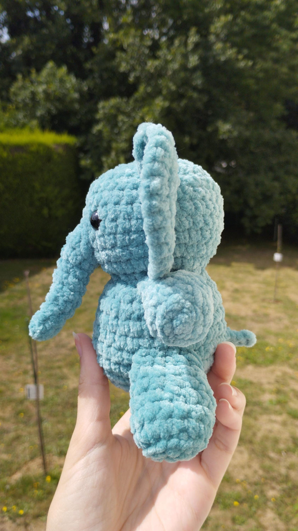 Peluche éléphant personnalisable au crochet