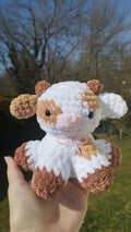 Peluche vache au crochet