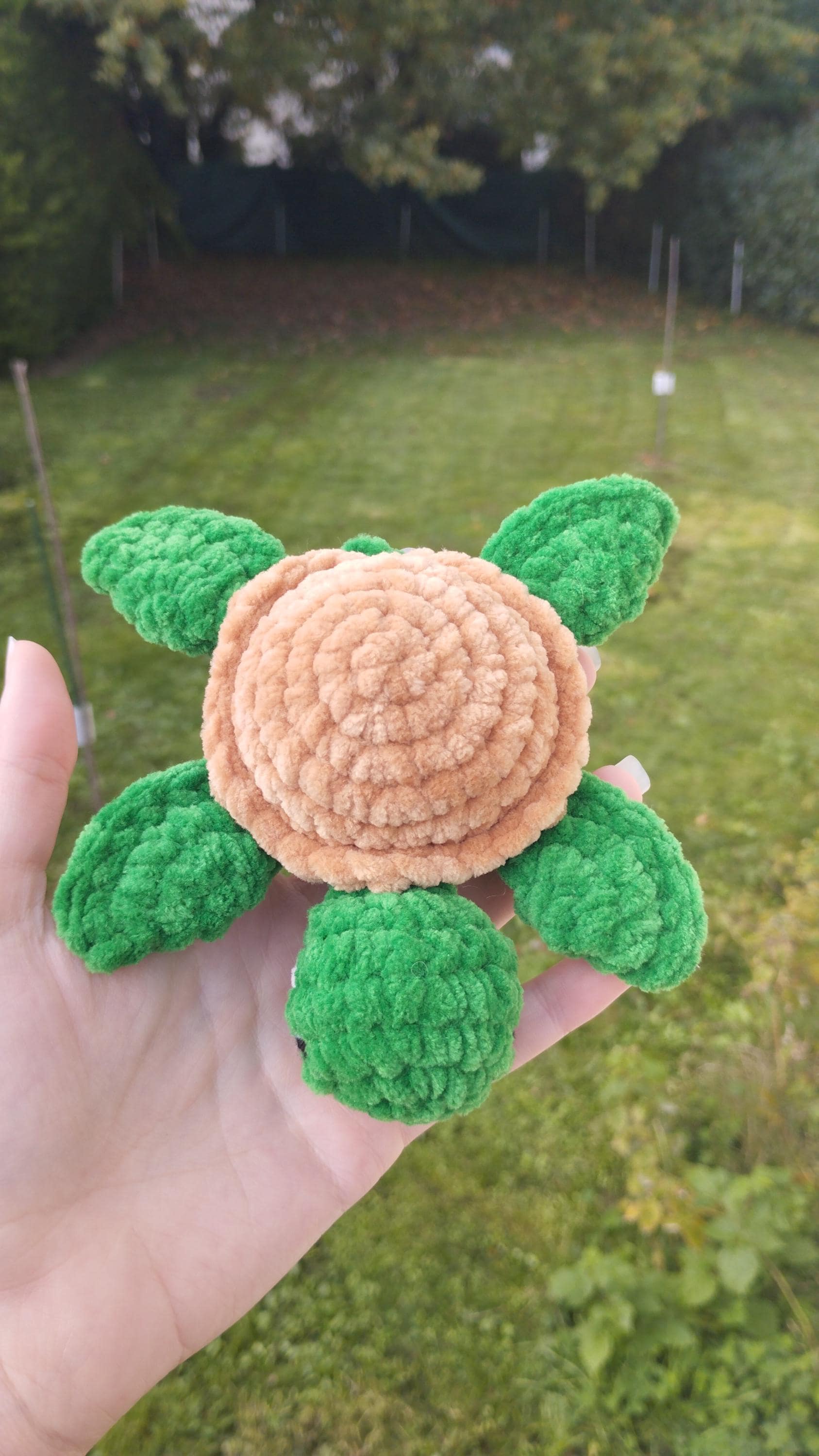 Peluche tortue personnalisable au crochet