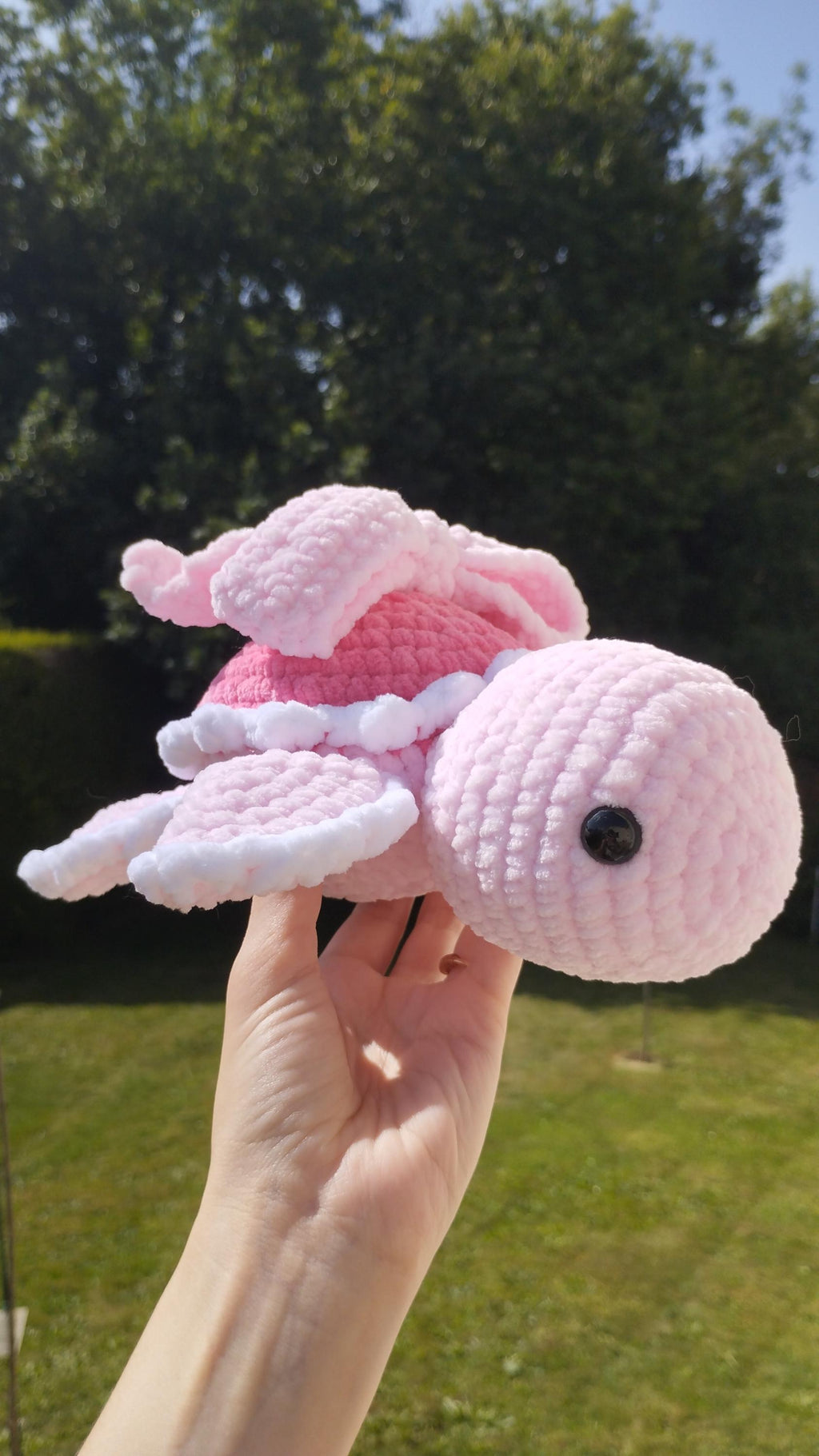 Peluche tortue noeud personnalisable au crochet