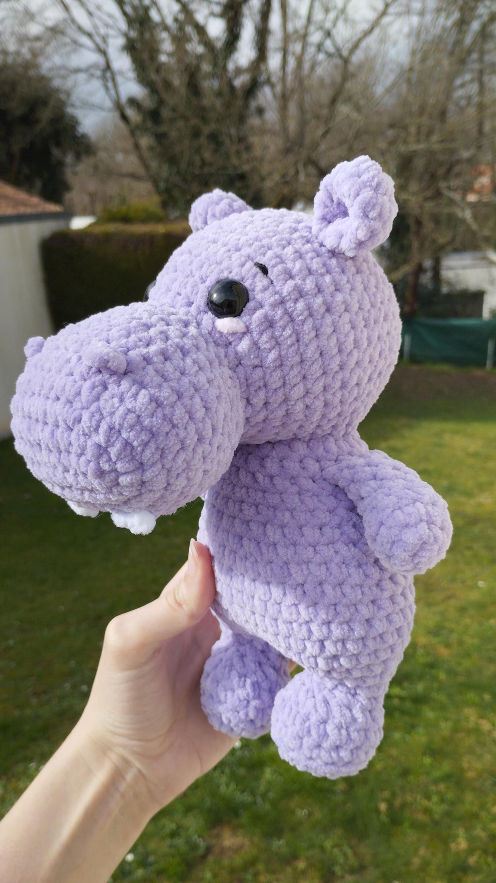 Peluche hippopotame au crochet
