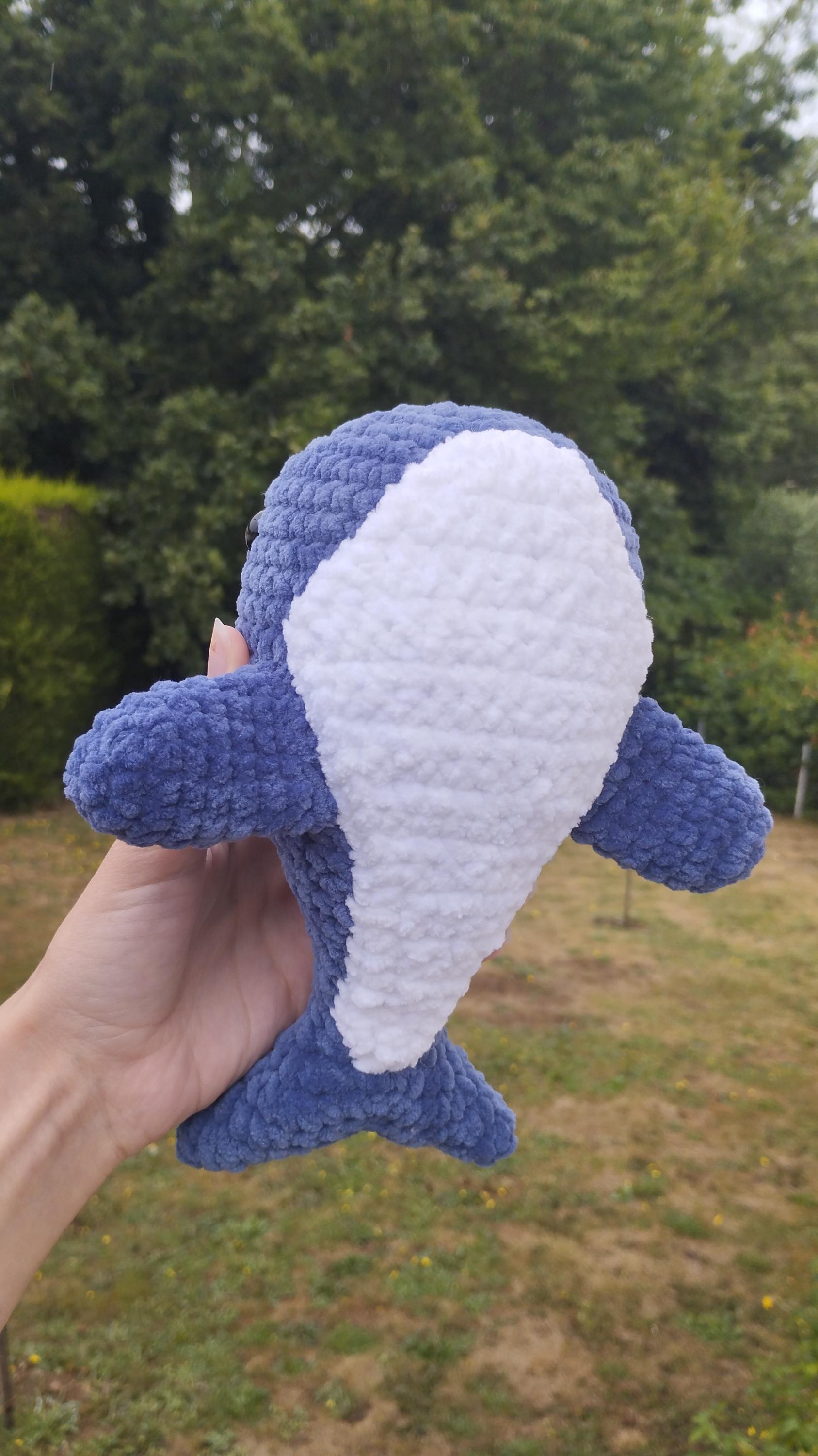 Peluche baleine au crochet