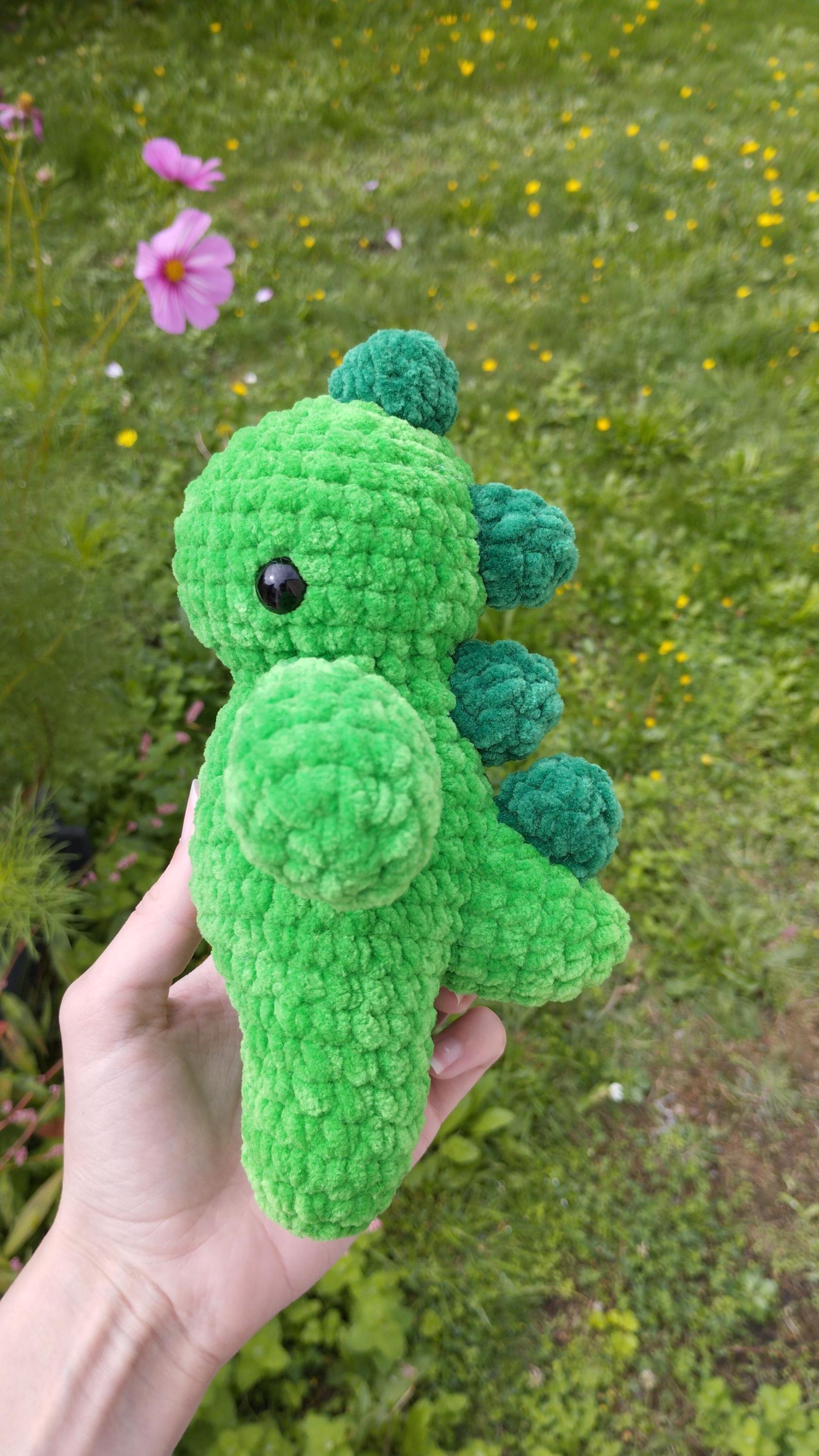 Peluche dinosaure personnalisable au crochet