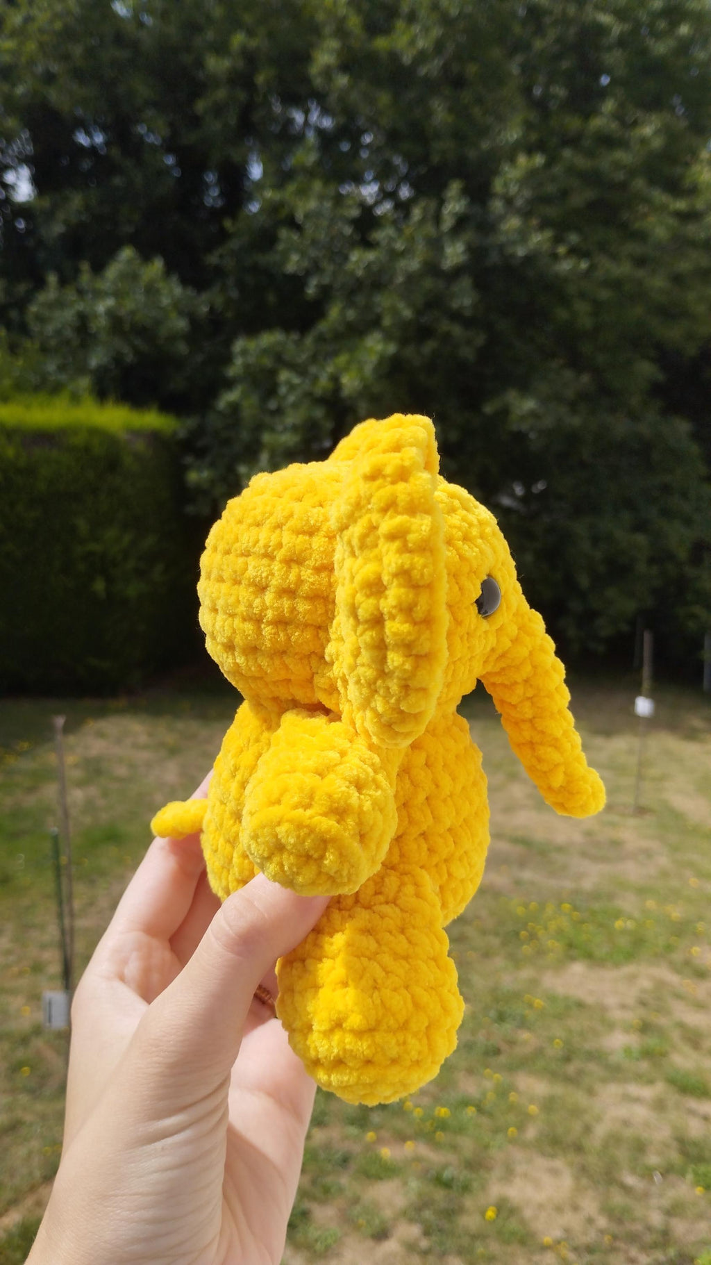 Peluche éléphant personnalisable au crochet