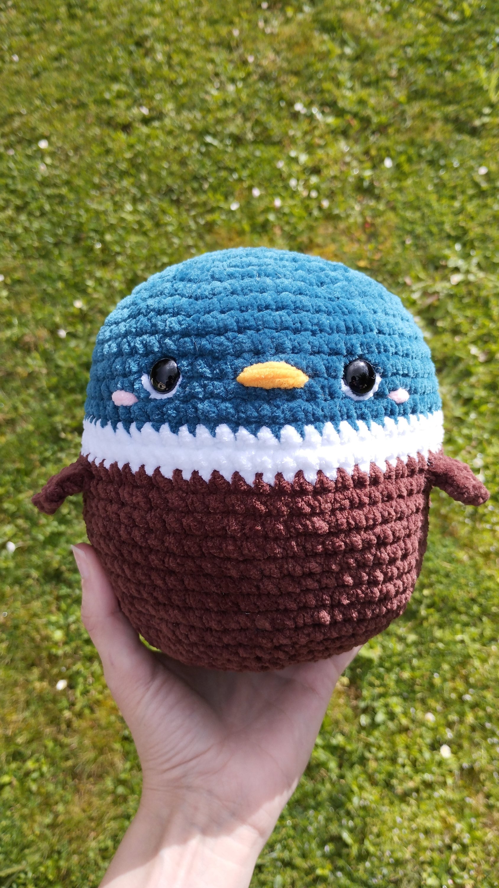 Peluche canard au crochet