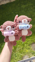 Peluche loutre personnalisable au crochet