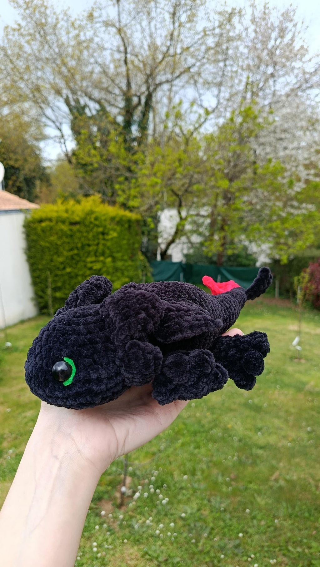 Peluche dragon personnalisable au crochet