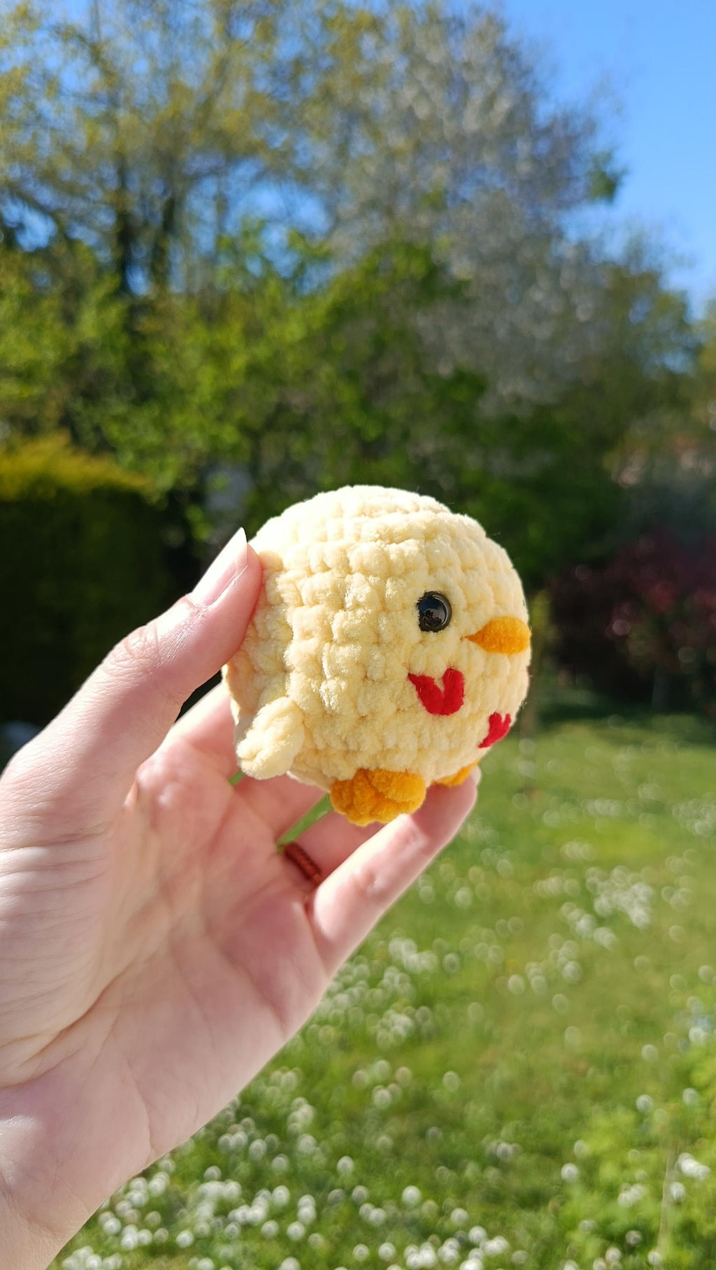Peluche canard personnalisable au crochet