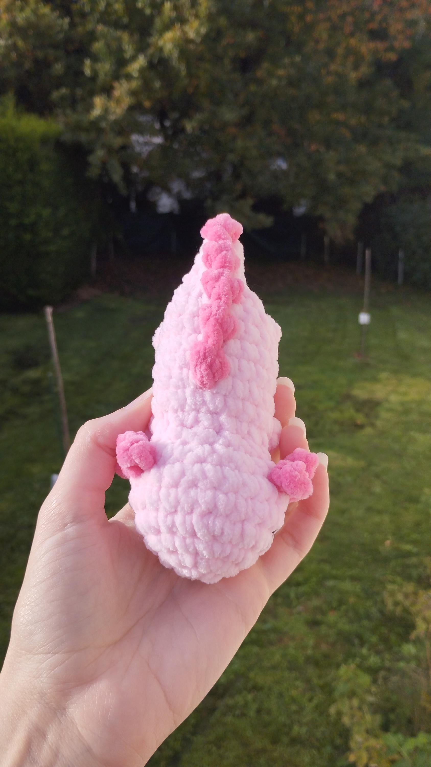 Peluche axolotl personnalisable au crochet