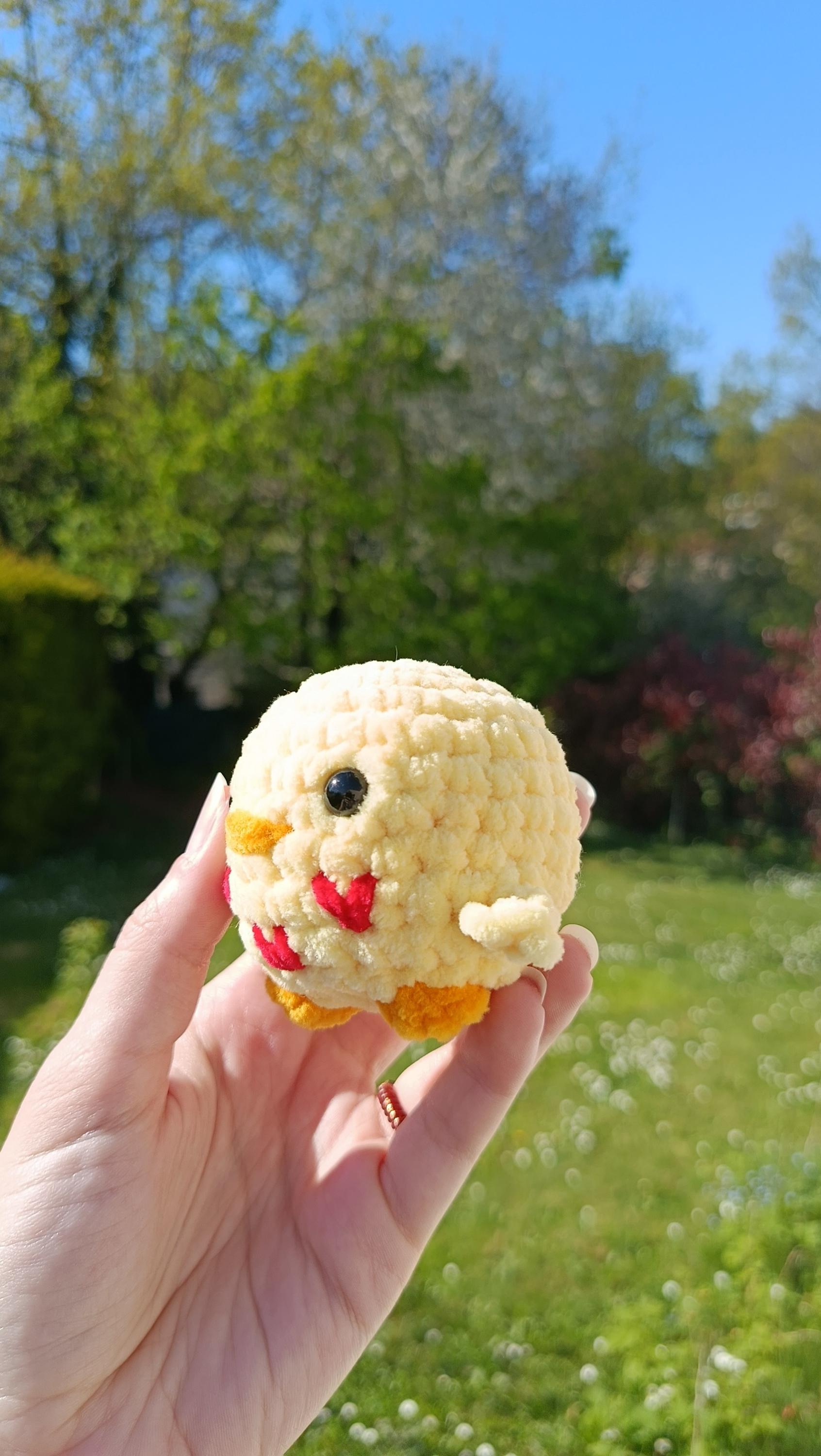 Peluche canard personnalisable au crochet