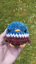 Peluche canard au crochet