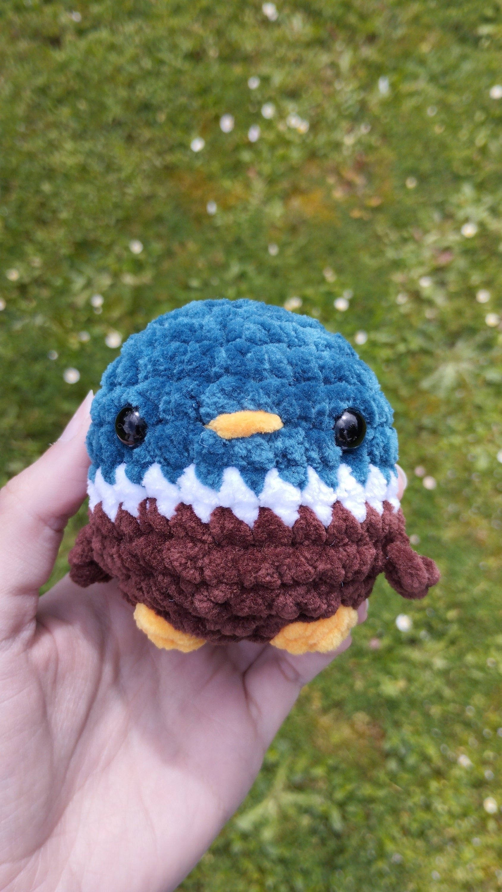 Peluche canard au crochet