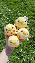 Peluche canard personnalisable au crochet