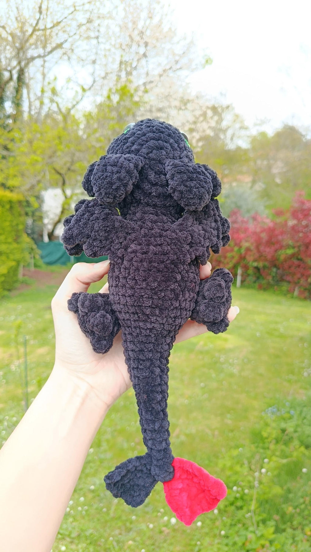 Peluche dragon personnalisable au crochet