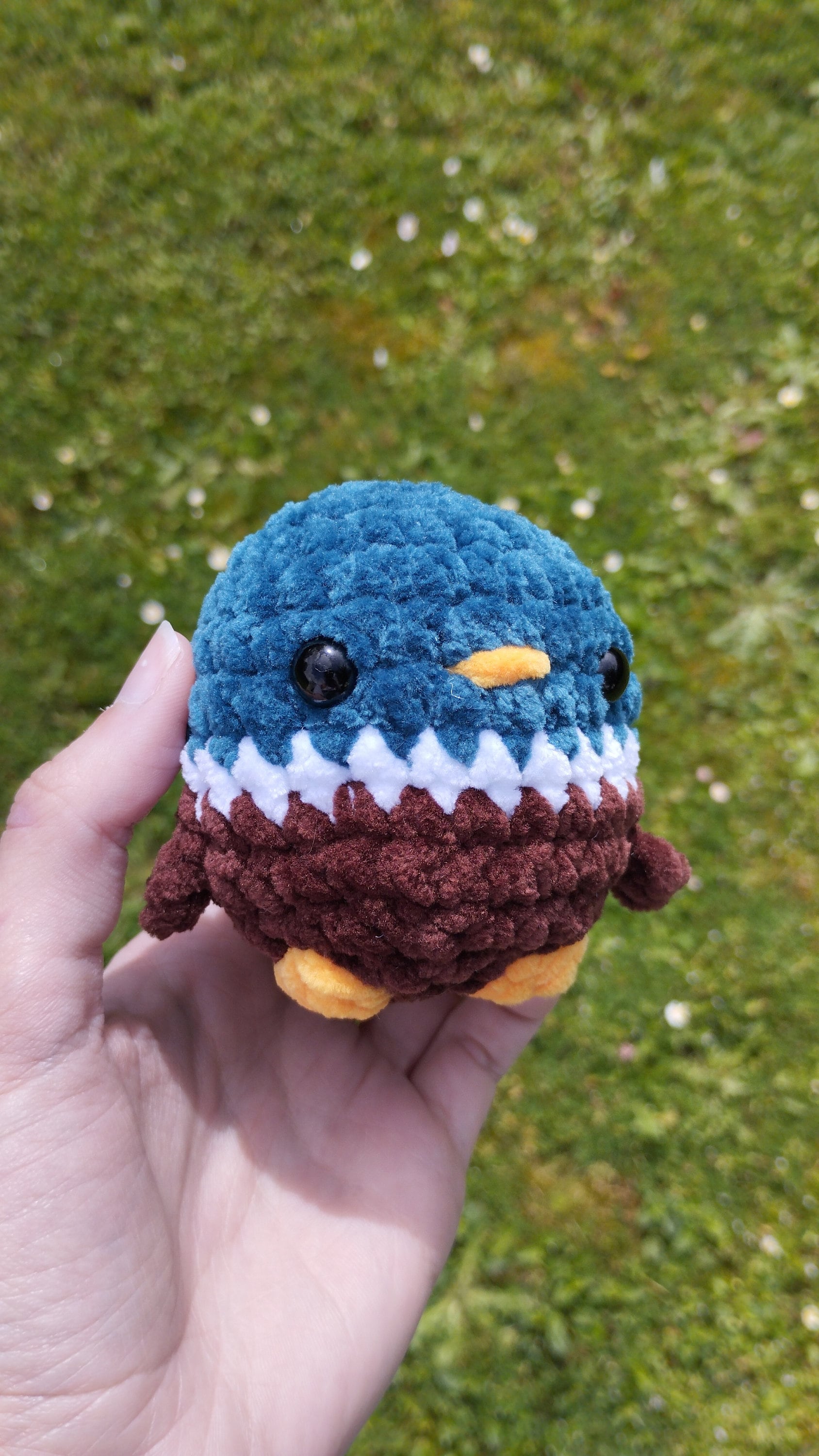Peluche canard au crochet