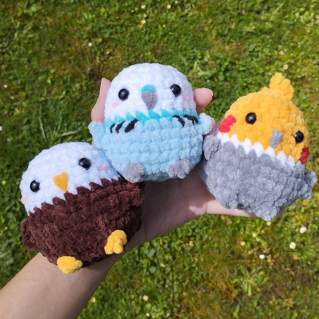 Peluches oiseaux au crochet