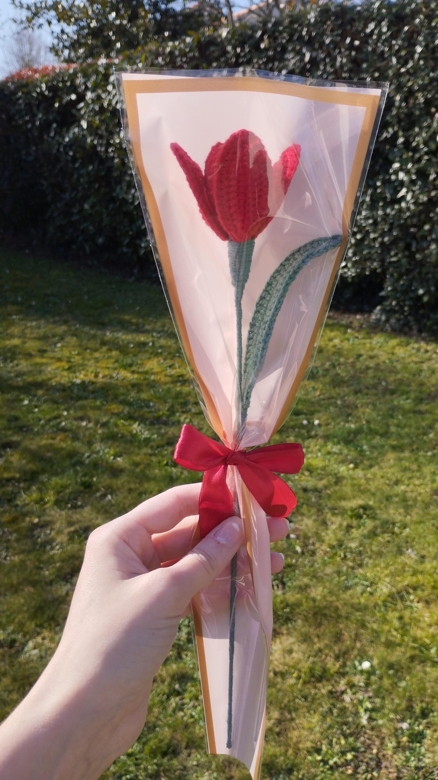 Tulipe au crochet