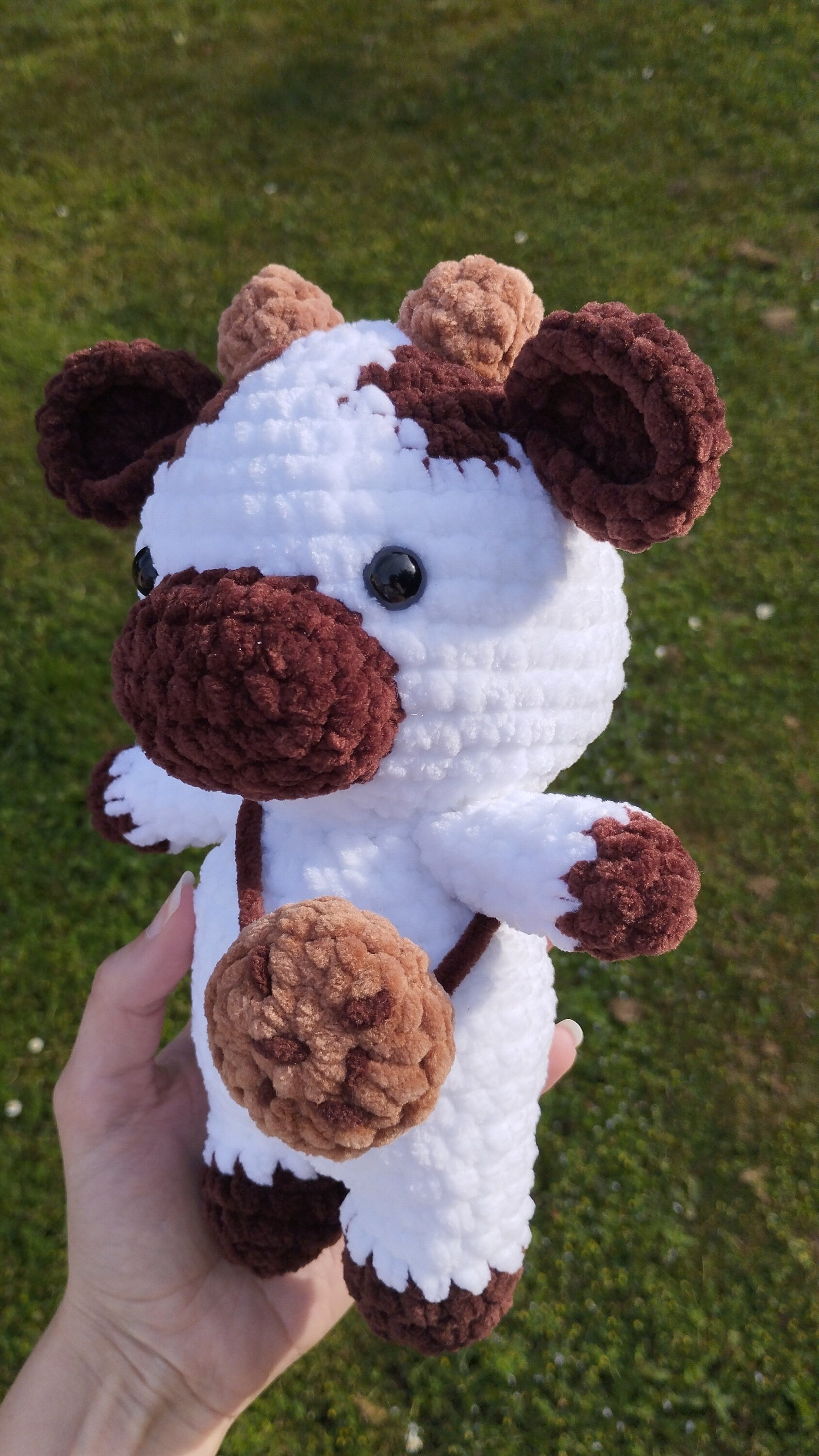 Peluche vache cookie au crochet