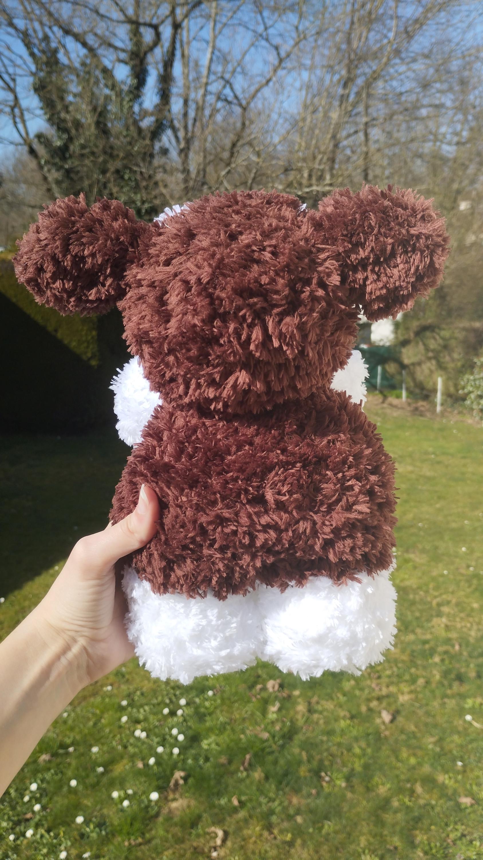 Peluche vache fluffy au crochet