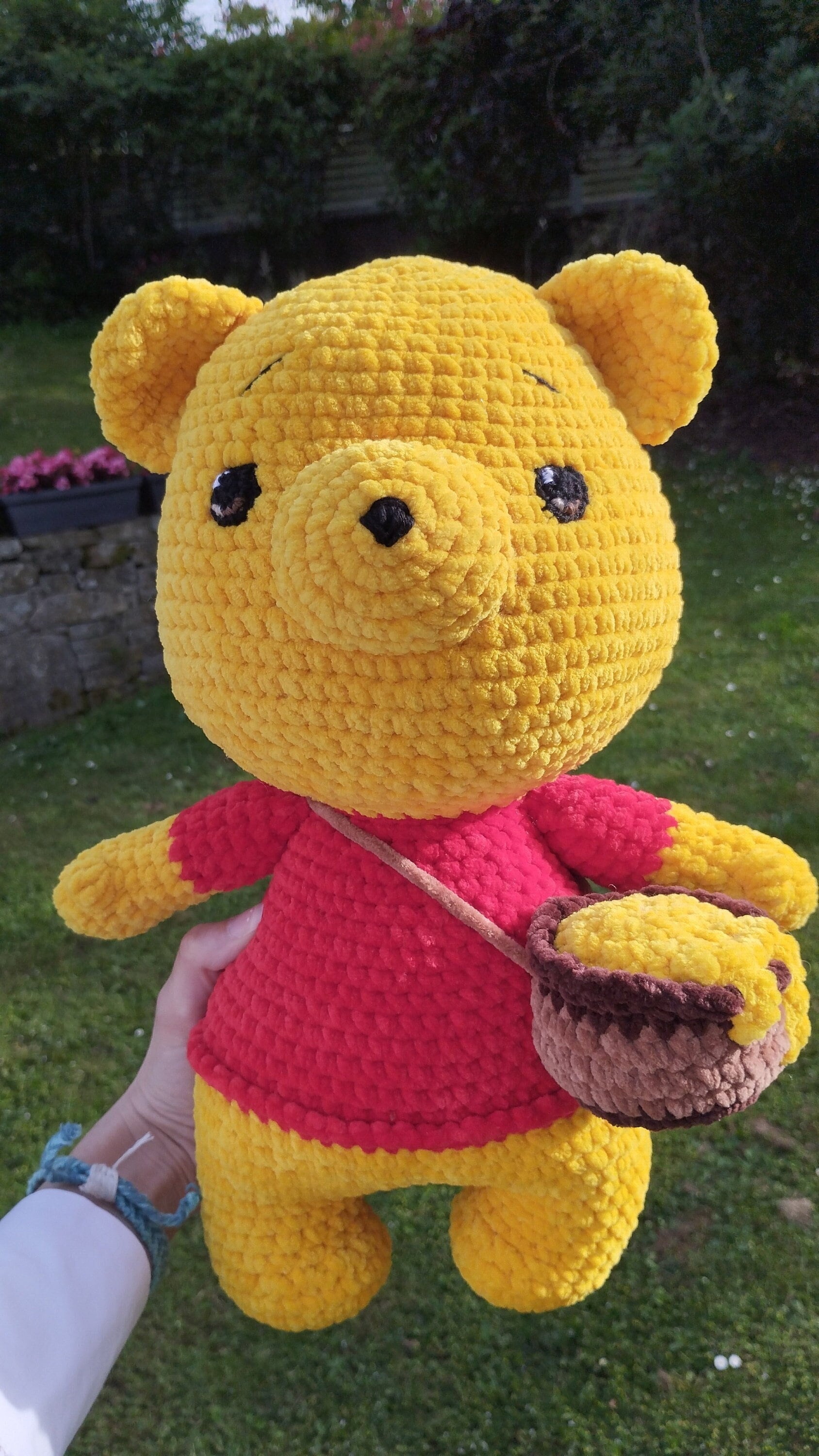 Peluche Winnie l'ourson au crochet