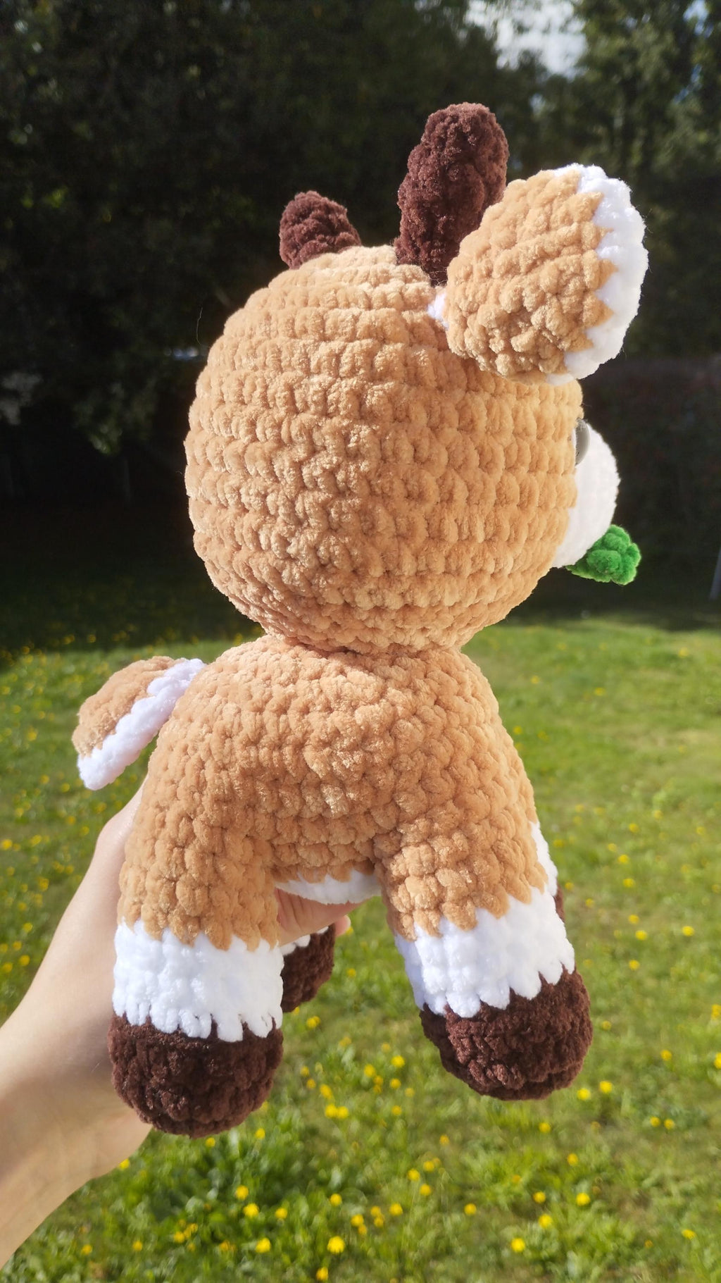 Peluche chèvre au crochet